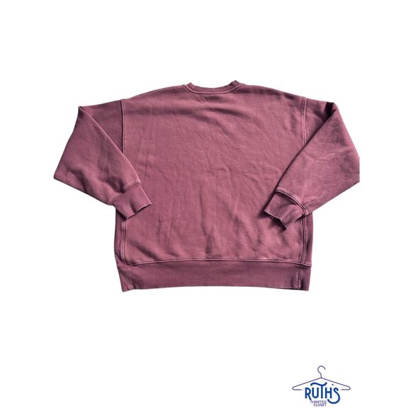 Aritzia TNA Cozy Fleece Boyfriend Crew Neck Sweatshirt Sweater - Picture 5 of 5